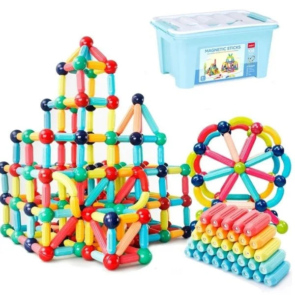 Montessori Magnetic Building Construction Toys for Kids