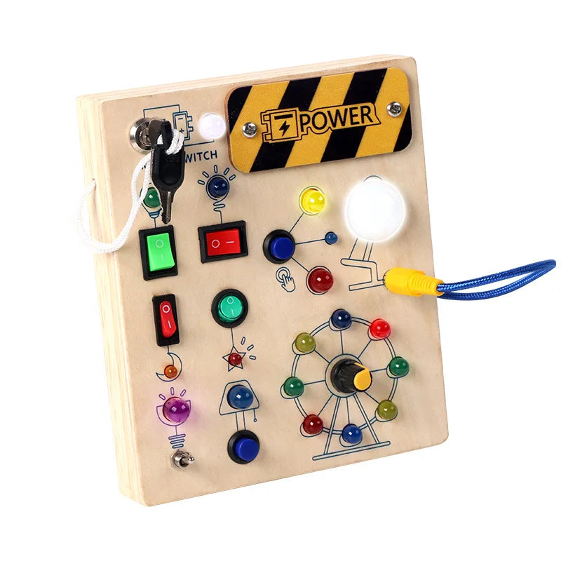 Sensory Toy Wooden Switch Board