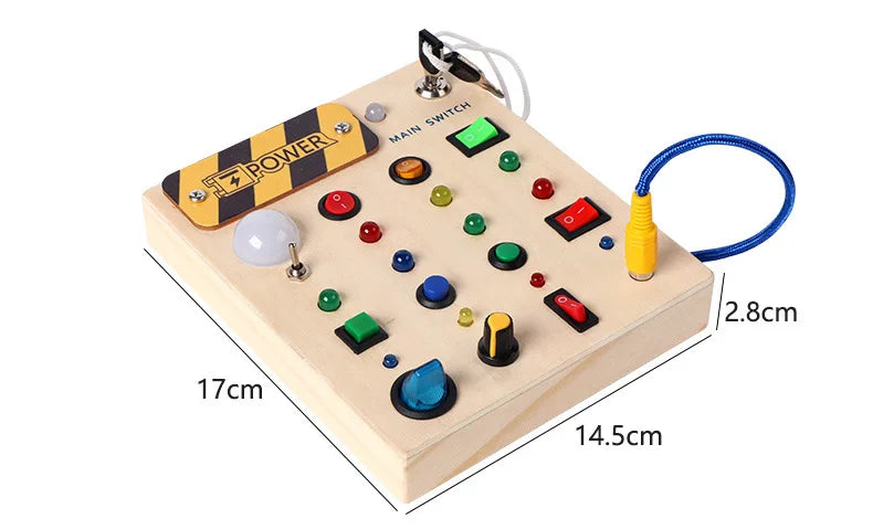 Sensory Toy Wooden Switch Board