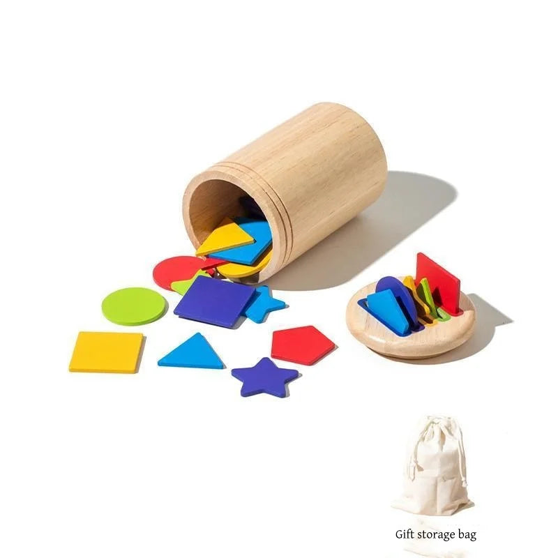 Montessori ColourMinds: Wooden Sorting & Sensory Puzzle Set