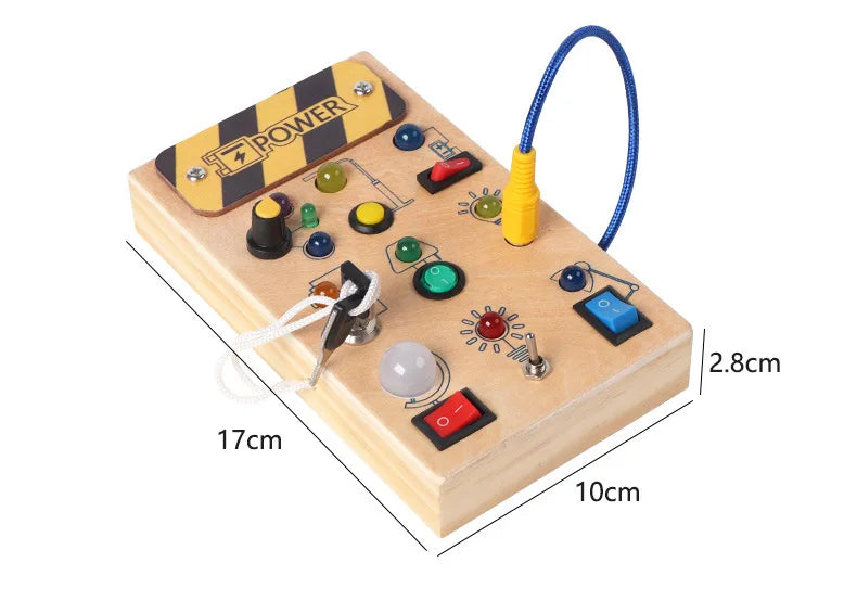 Sensory Toy Wooden Switch Board