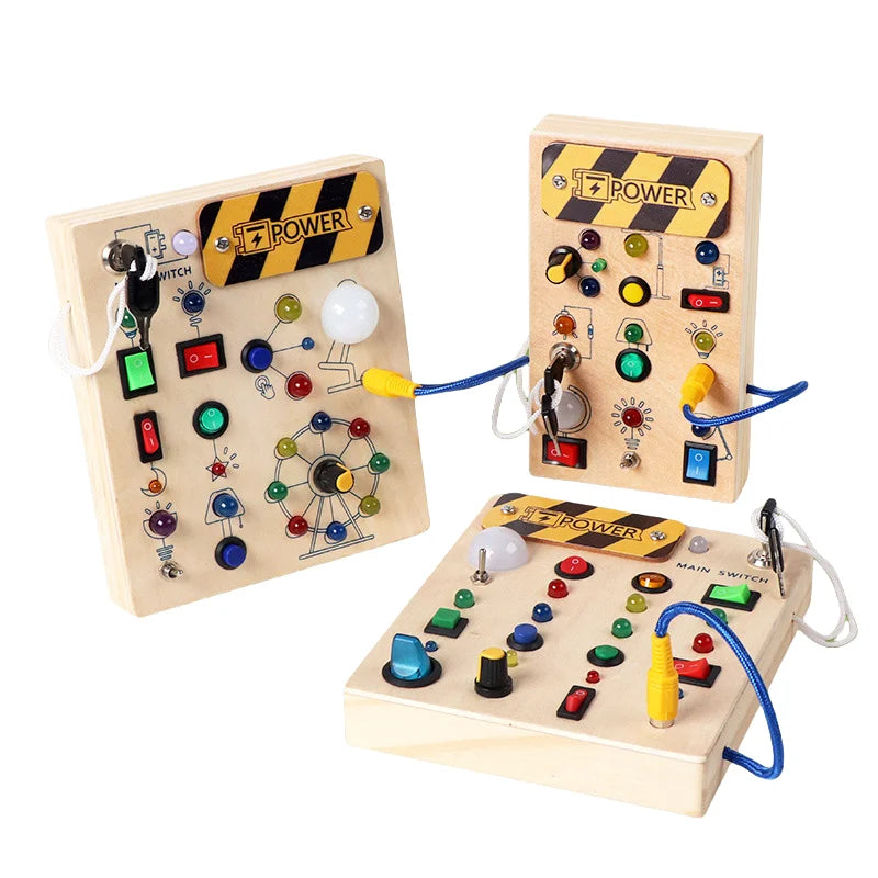Sensory Toy Wooden Switch Board