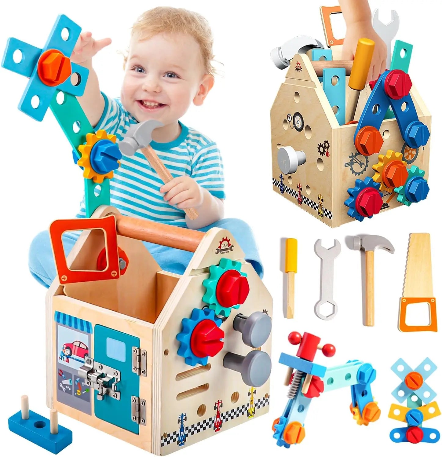 MiniFix Workshop: Wooden Toolbox for Little Builders