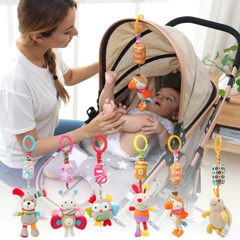 Baby Sensory Hanging Rattle Toy with Teether 24