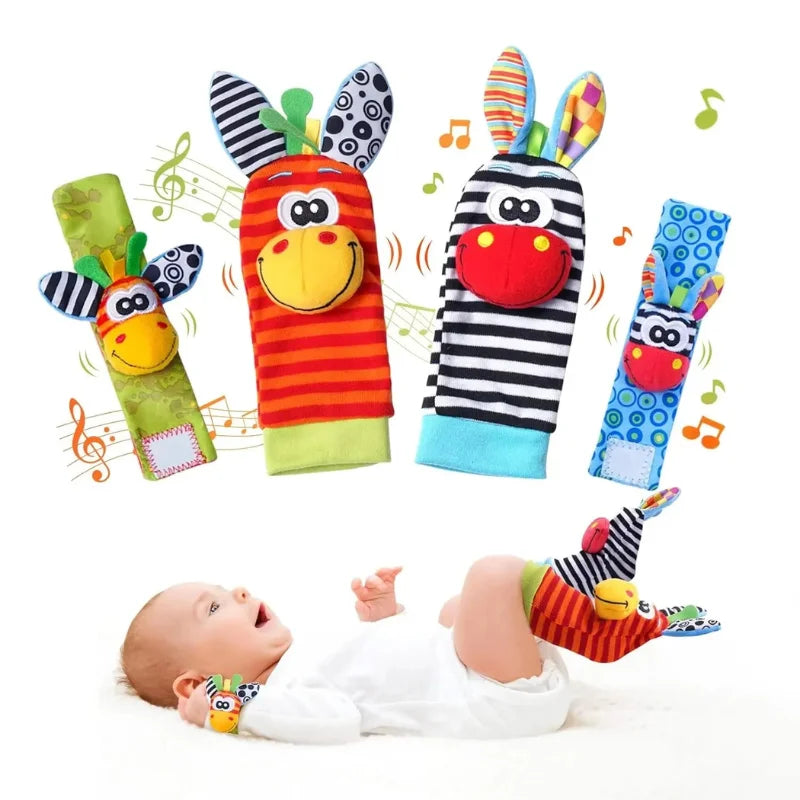 Cartoon Rattle Set Sensory Toy for Babies 15