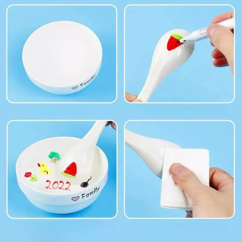 Coloured Pens Floating