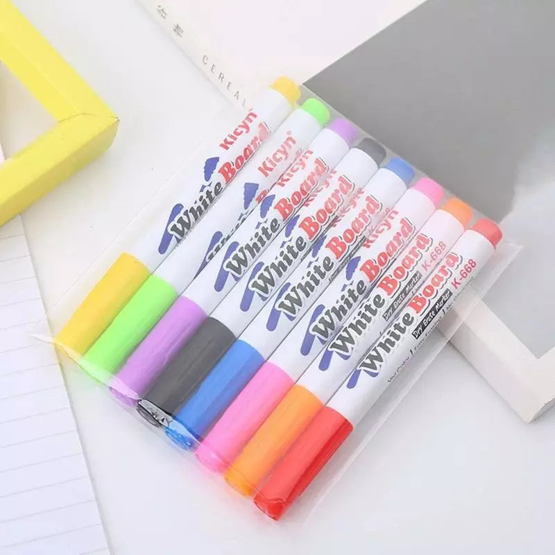 Coloured Pens Floating Whiteboard Set 02