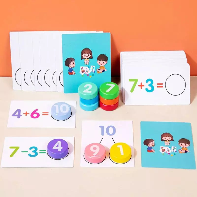 Educational Toy Early Maths Number Cards UK