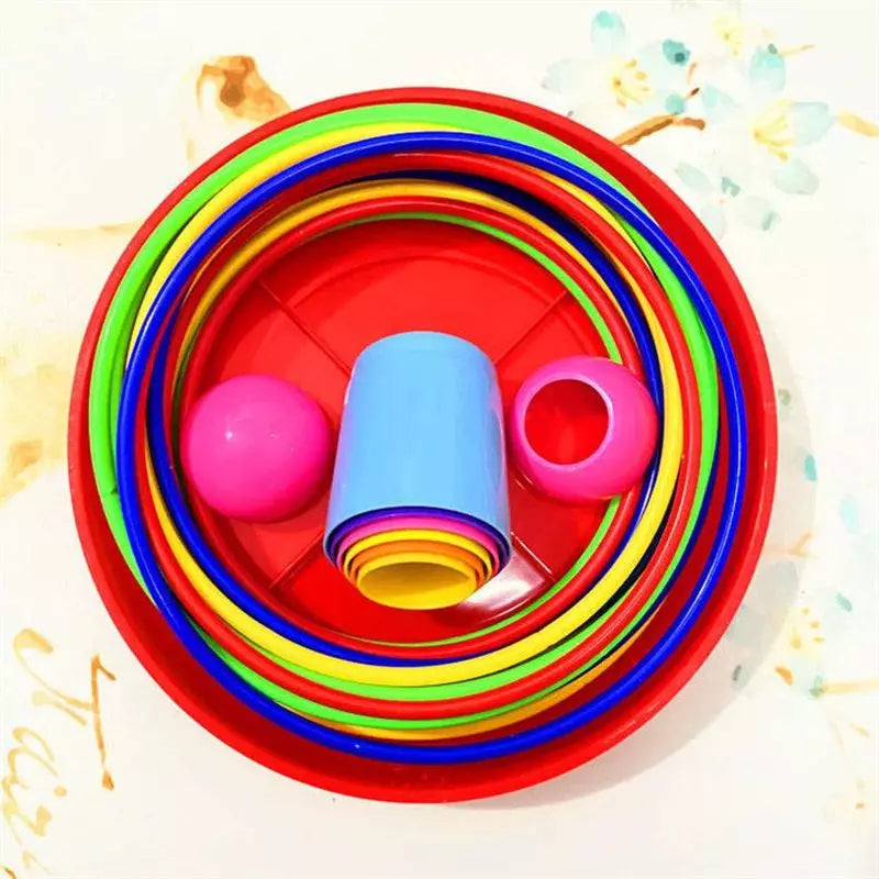 Educational Toy Ring Toss Stacking Cups