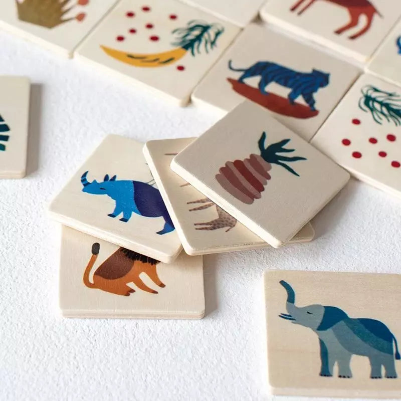 Educational Toy Wooden Memory Matching Game 01