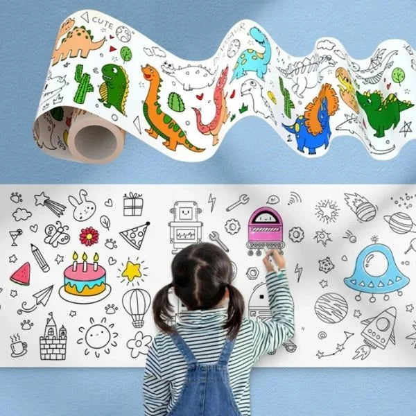 Educational Toys Giant DIY Drawing Roll for Kids 05