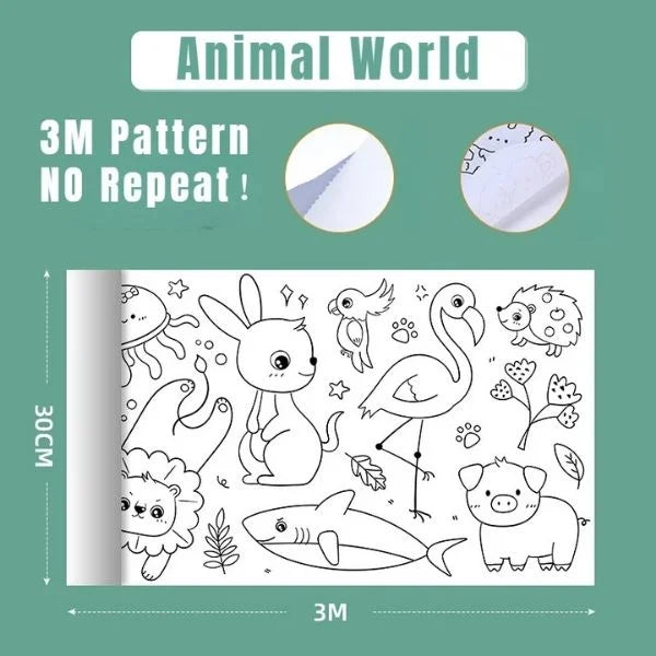 Educational Toys Giant DIY Drawing Roll for Kids 09