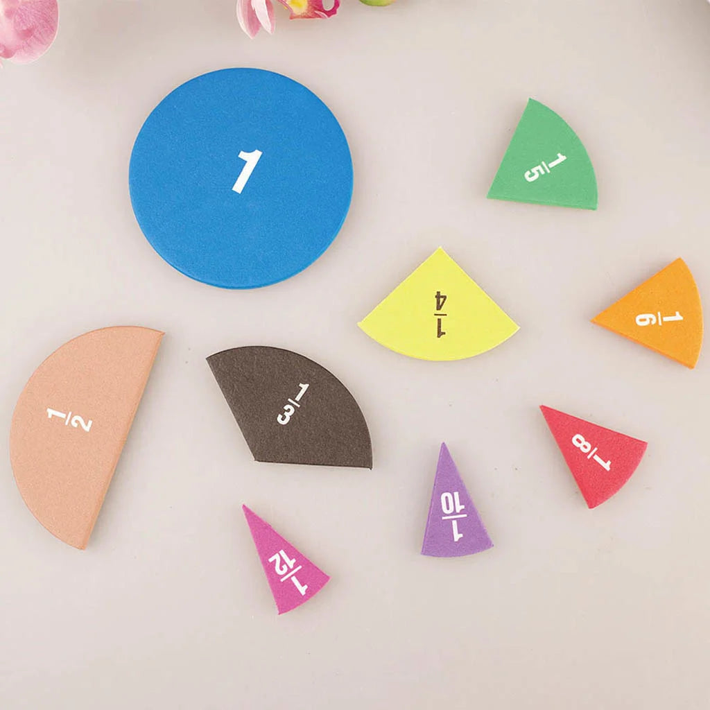 Math Whiz: 51-Piece Fraction Learning Set for Kids