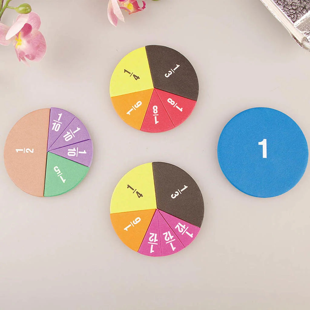 Math Whiz: 51-Piece Fraction Learning Set for Kids