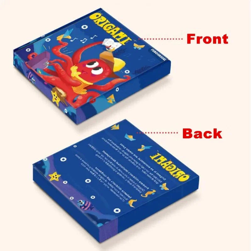 Kit de manualidades de origami para niños con papel de colores
