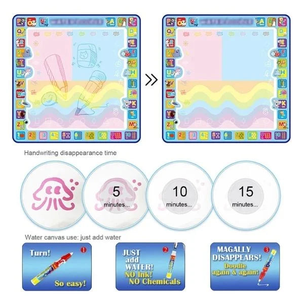 Magic Educational Toy Water Drawing Mat for Kids 09