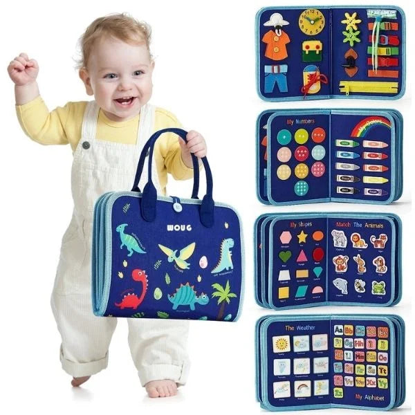 Montessori Busy Board Activity Book for Toddlers 01