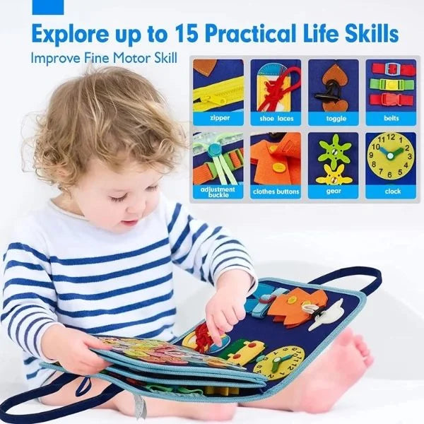 Montessori Busy Board Activity Book for Toddlers 03