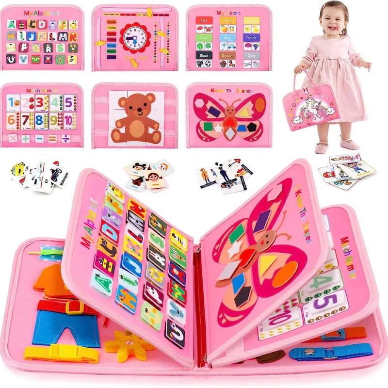 Montessori Busy Board Activity Book for Toddlers 07