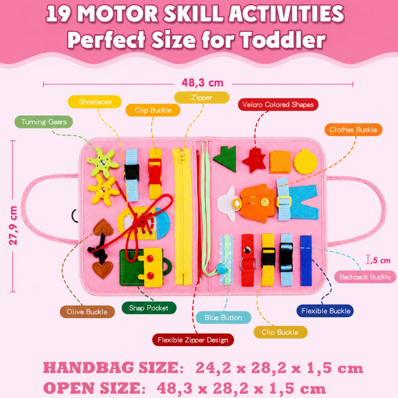 Montessori Busy Board Activity Book for Toddlers 14