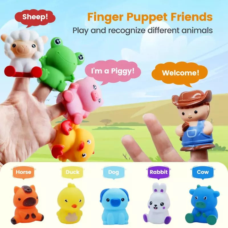 Montessori Toy Farm Train Set 02