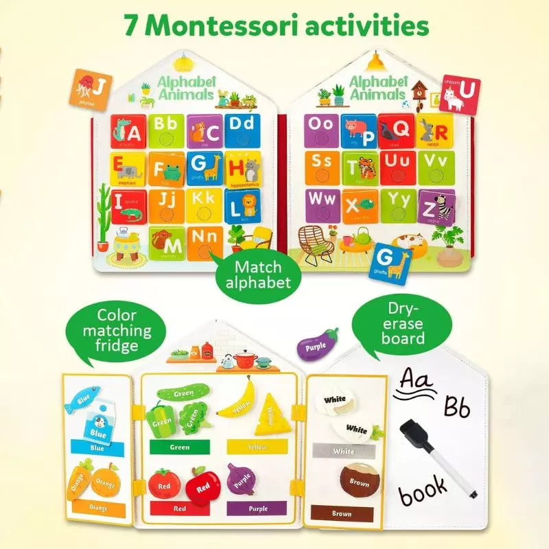 Montessori Toy Felt Busy Book 08