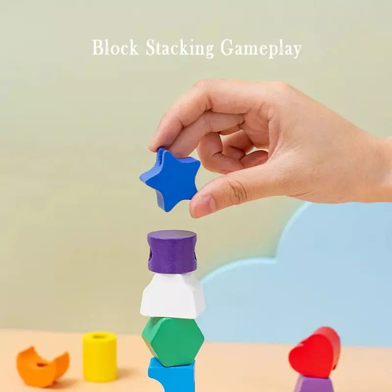 Montessori Toy Five-Column Shape Sorting Set 02