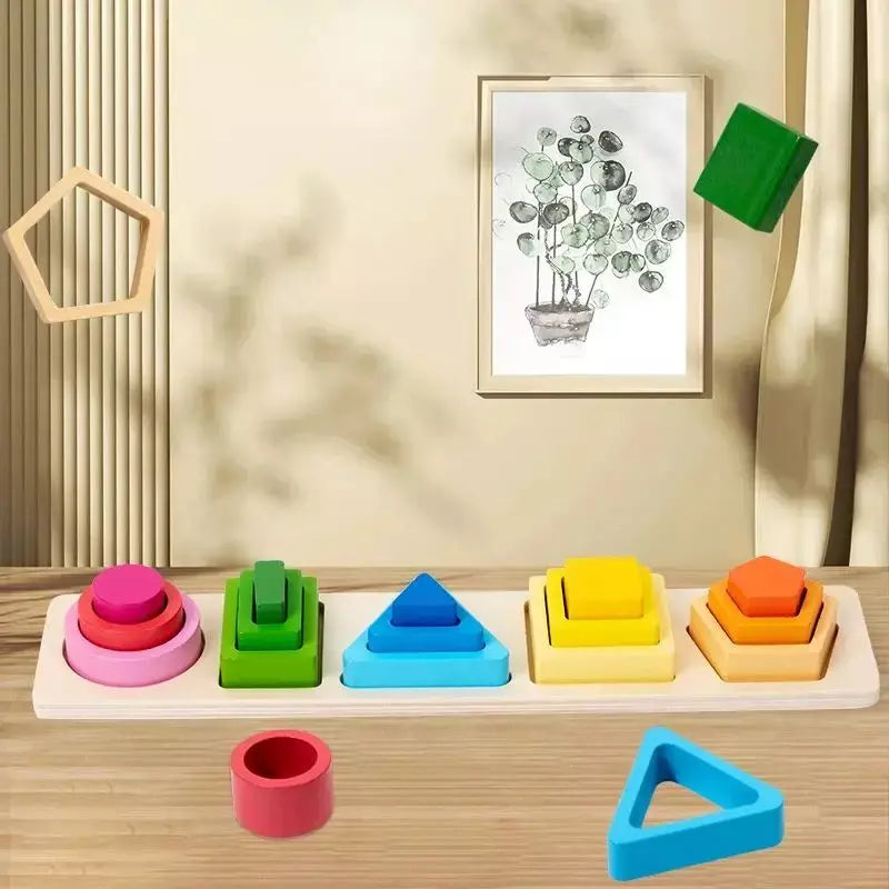 Montessori Toy Sorting & Stacking Set 02