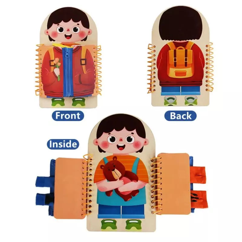 Montessori Toy Wooden Busy Board 03
