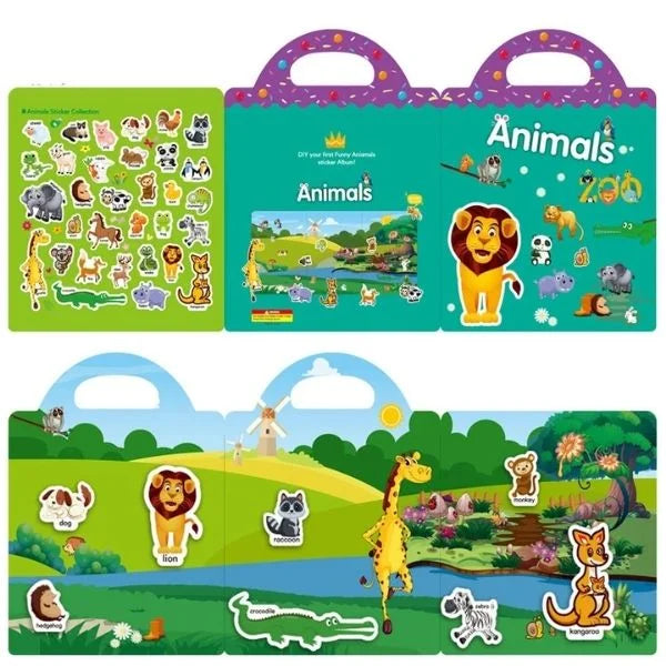 Reusable Sticker Book Educational Toys for Kids 010