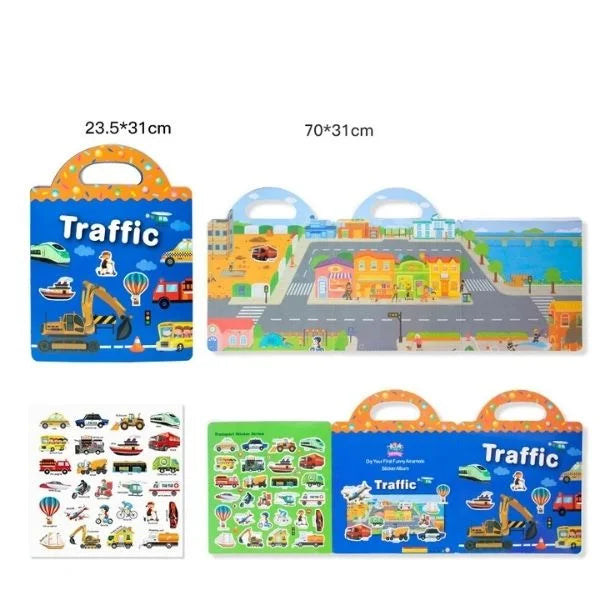 Reusable Sticker Book Educational Toys for Kids 01