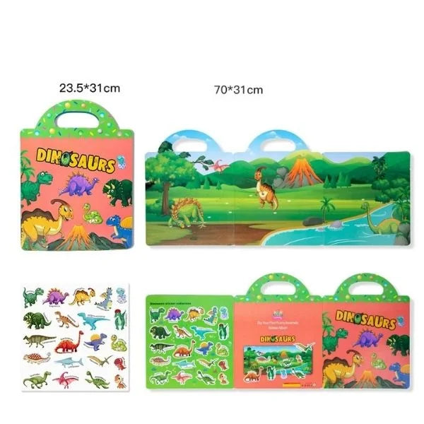 Reusable Sticker Book Educational Toys for Kids 02