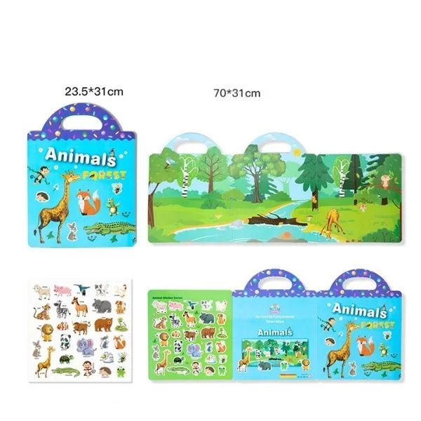 Reusable Sticker Book Educational Toys for Kids 03