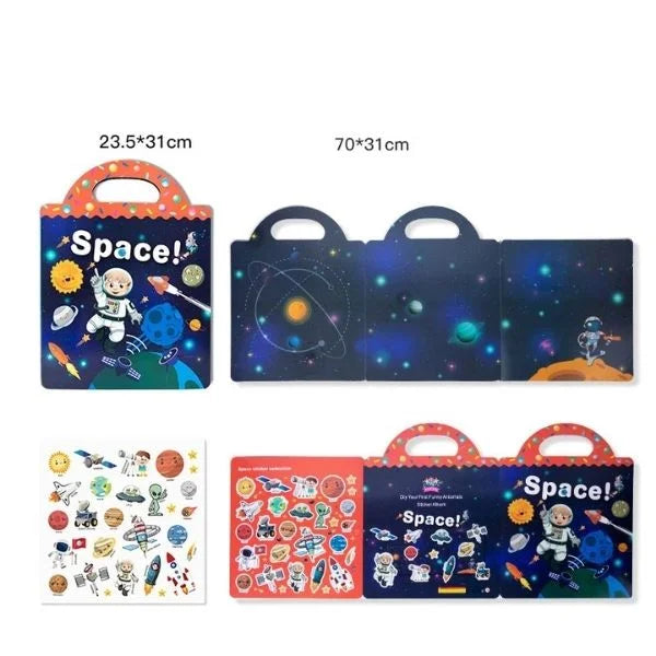 Reusable Sticker Book Educational Toys for Kids 05