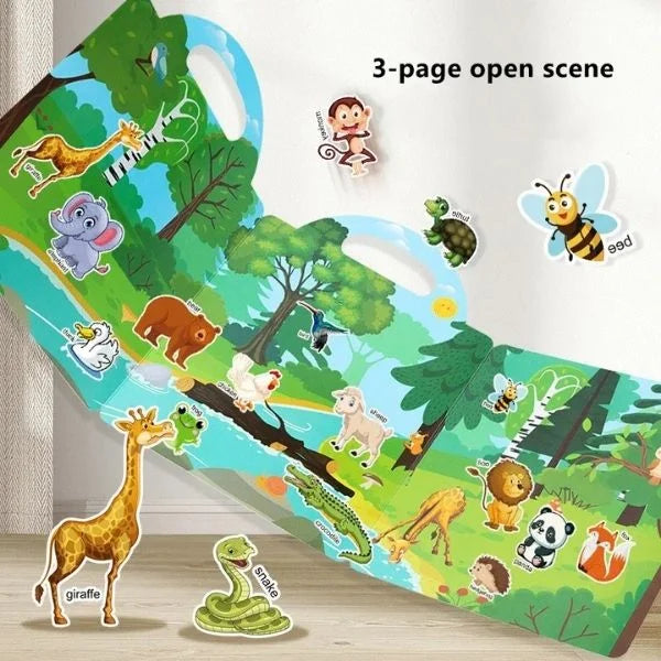 Reusable Sticker Book Educational Toys for Kids 09