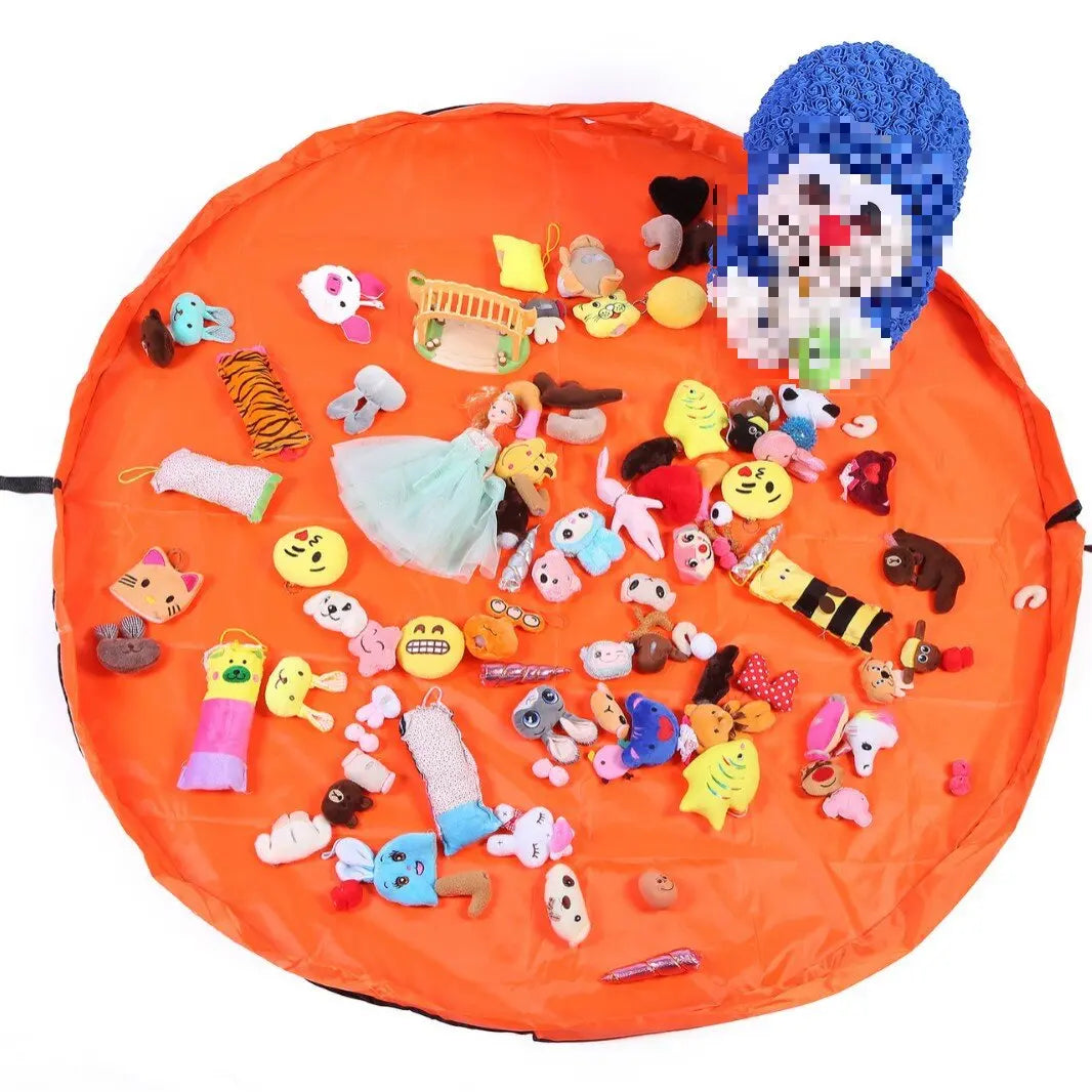 PlayBag Express: 2-in-1 Toy Storage Bag and Play Mat for Building Blocks