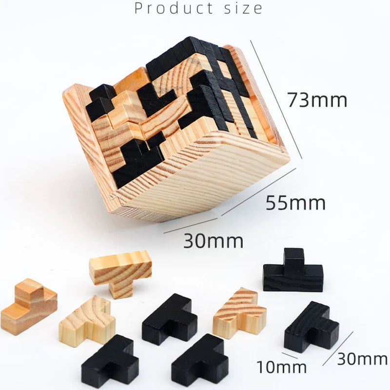 Luban Logic Cube: 3D Wooden Puzzle for Bright Young Minds