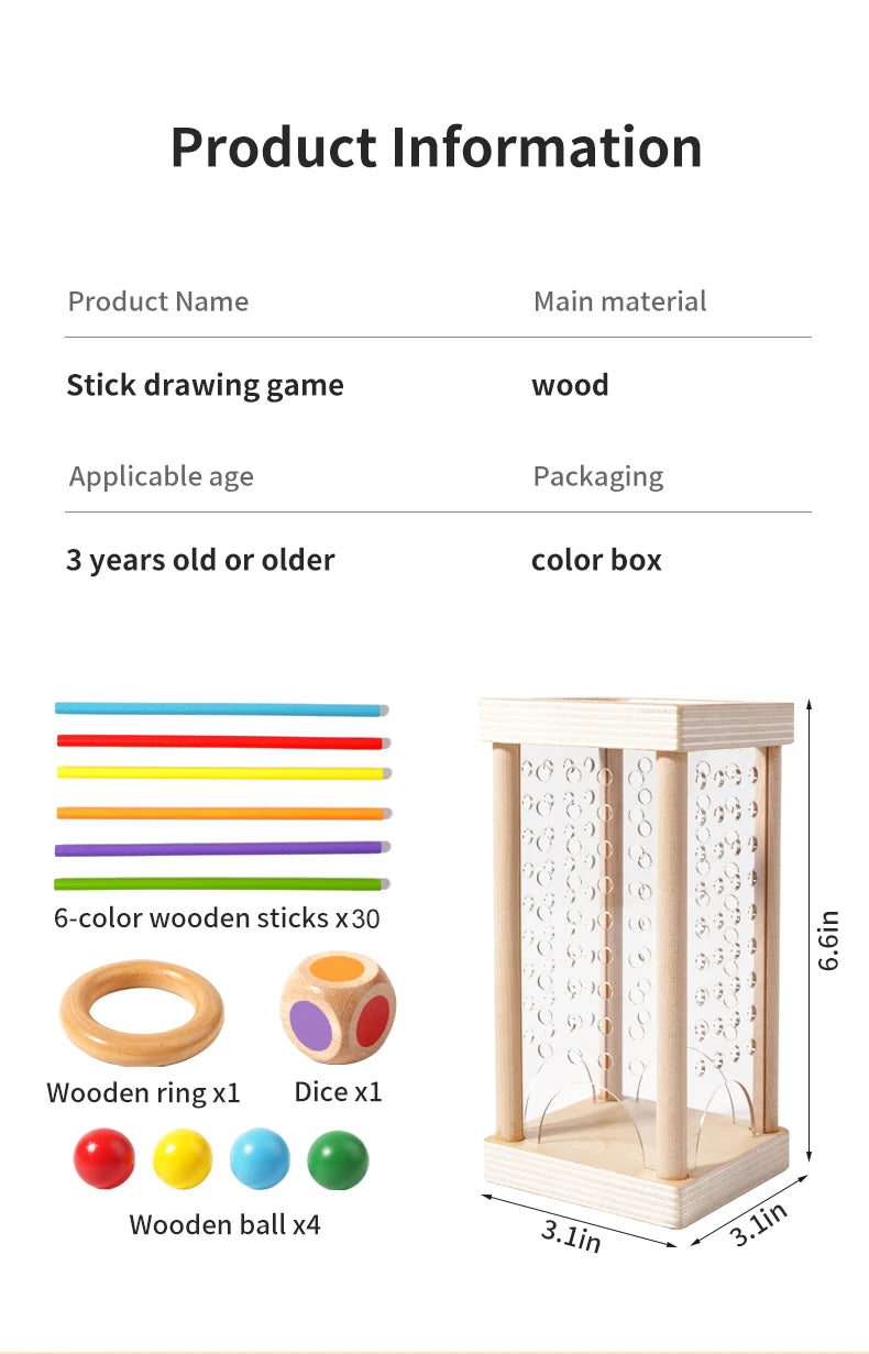 Sensory Toy Colour Stick Balance Game