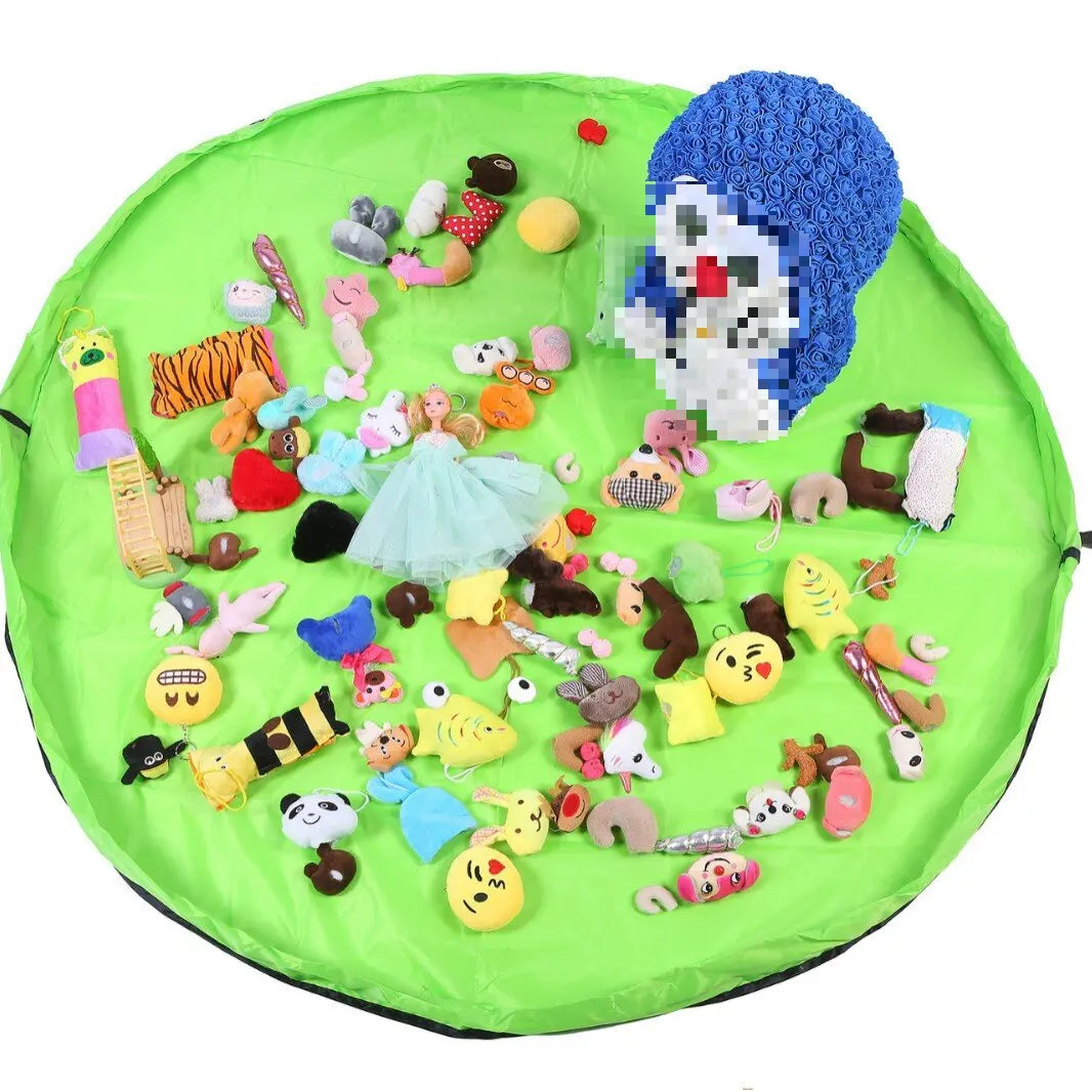 PlayBag Express: 2-in-1 Toy Storage Bag and Play Mat for Building Blocks