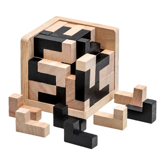 Luban Logic Cube: 3D Wooden Puzzle for Bright Young Minds