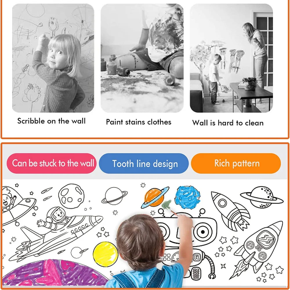 ColourScroll: Giant DIY Drawing Roll for Little Artists