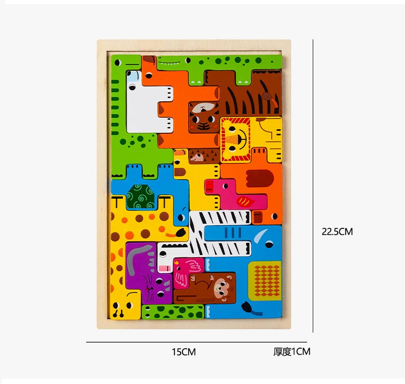 Montessori Critter Commute: Wooden Adventure Themes for Kids