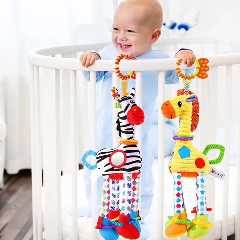 CuddleTunes: Plush Animal Rattles and Teethers for Babies
