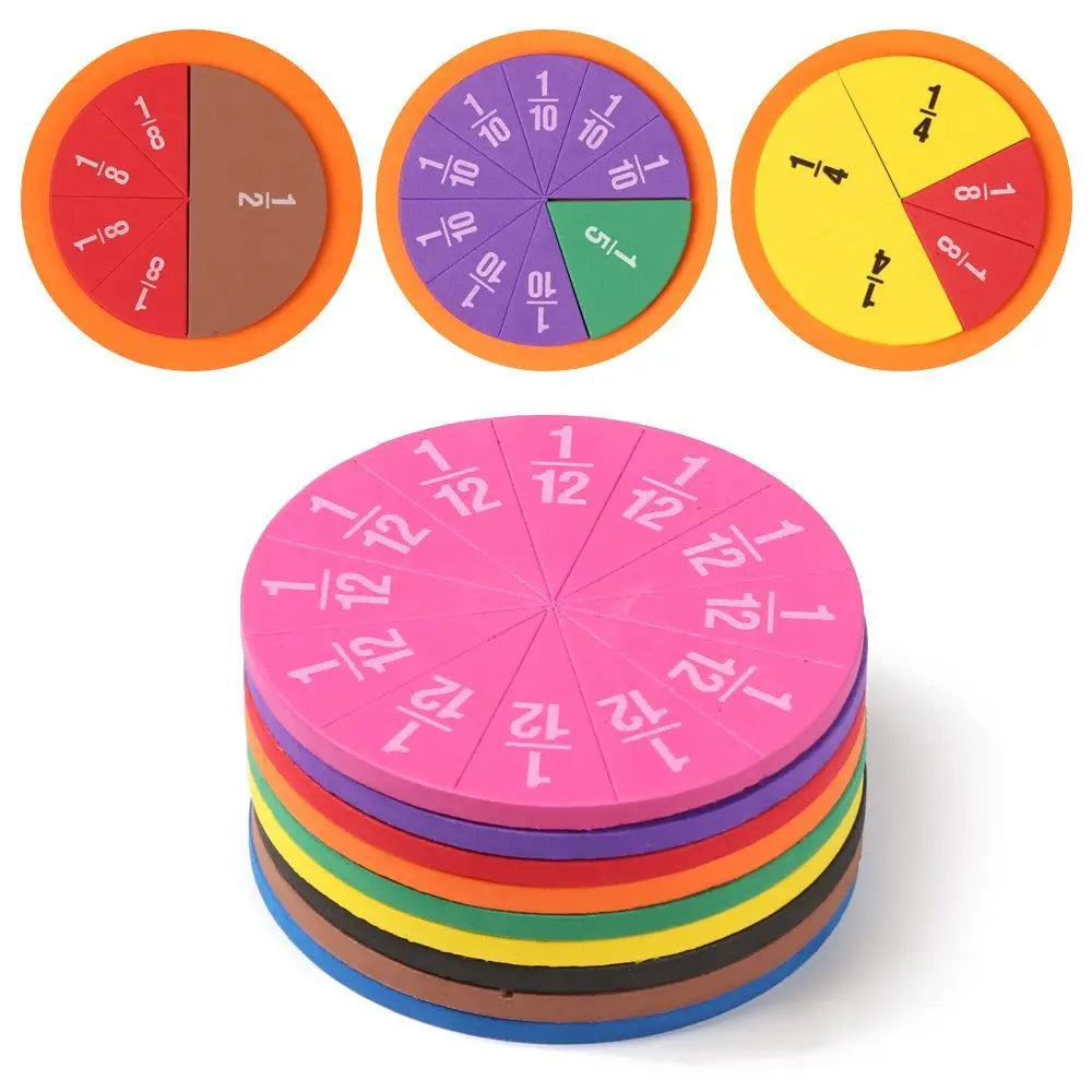Math Whiz: 51-Piece Fraction Learning Set for Kids