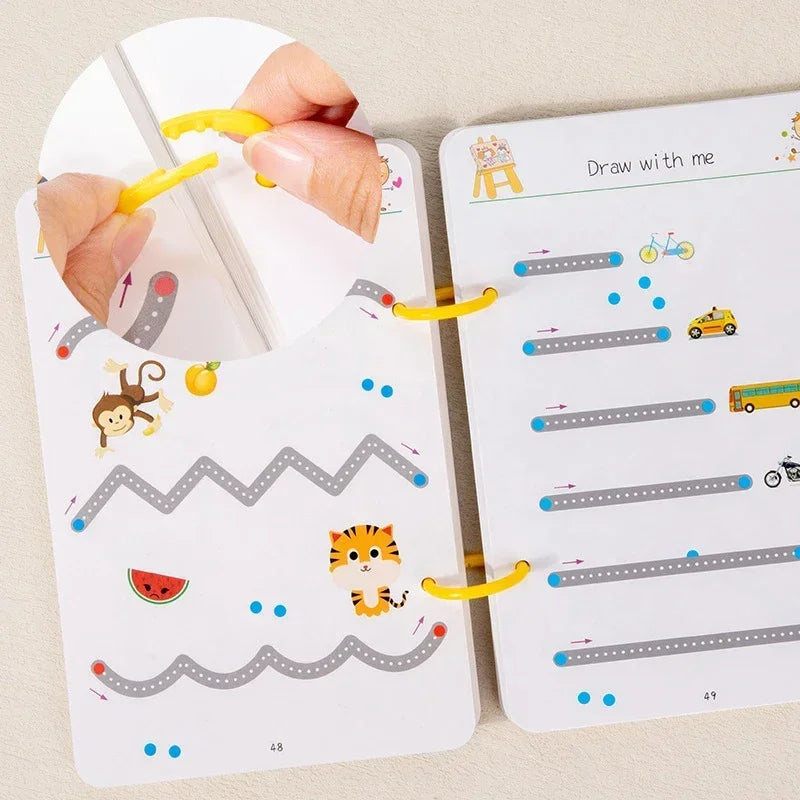 MagicFlow Copybook: Reusable Tracing Fun for Montessori Minds