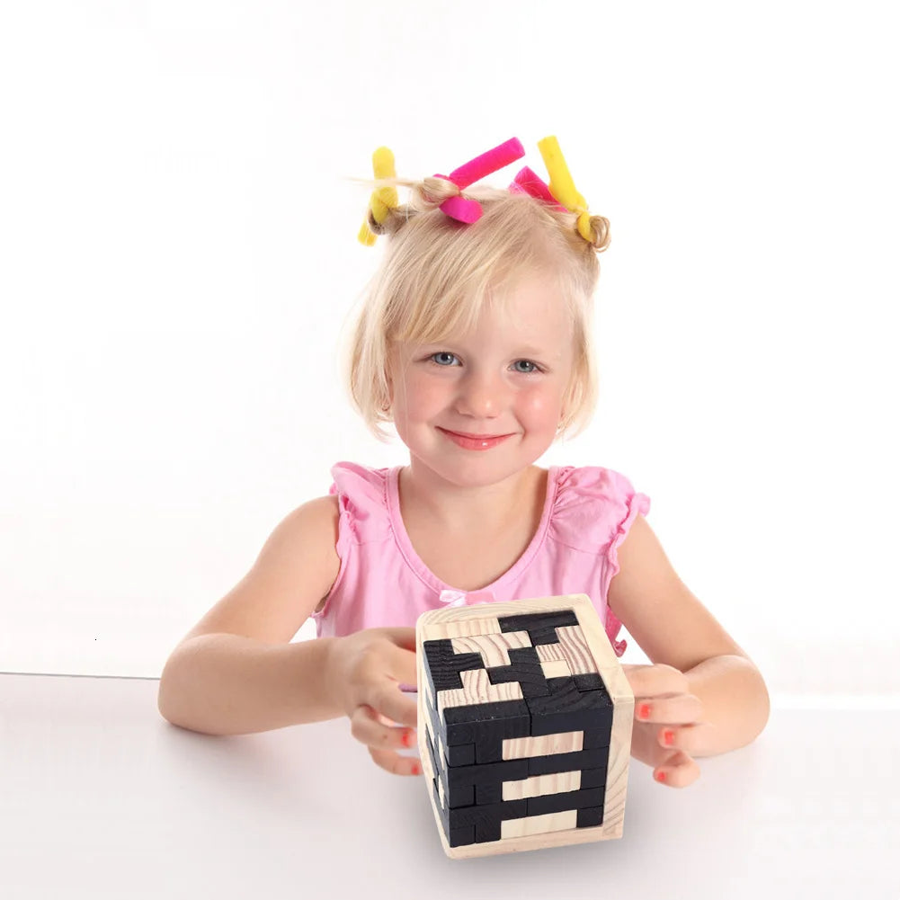 Luban Logic Cube: 3D Wooden Puzzle for Bright Young Minds