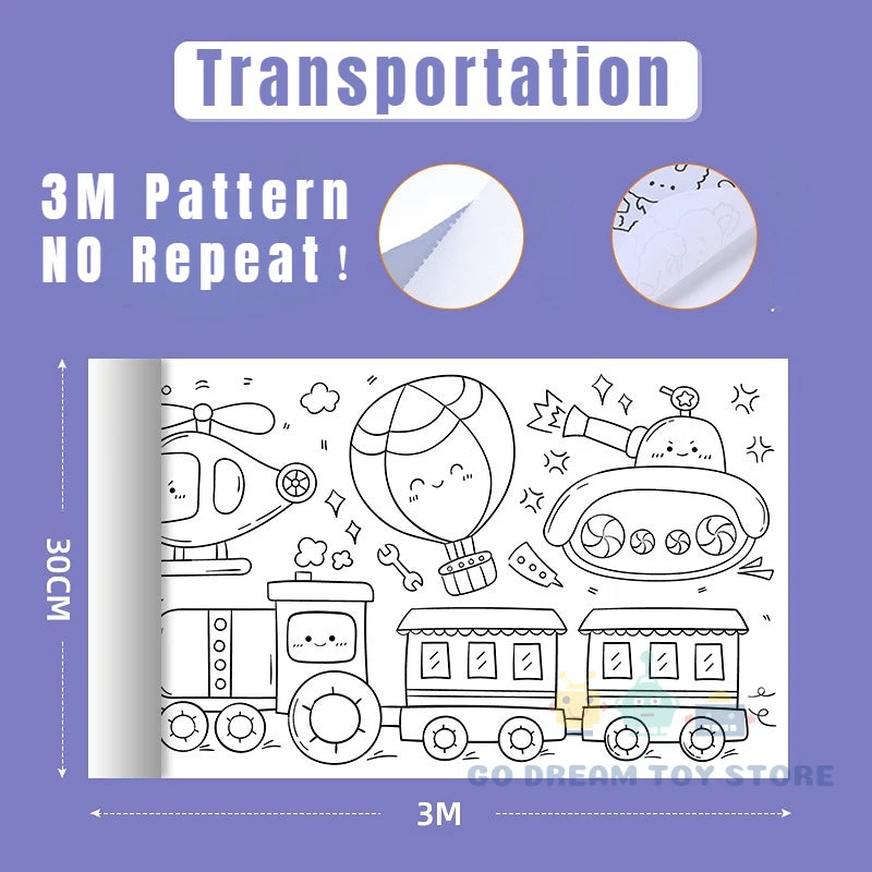 ColourScroll: Giant DIY Drawing Roll for Little Artists