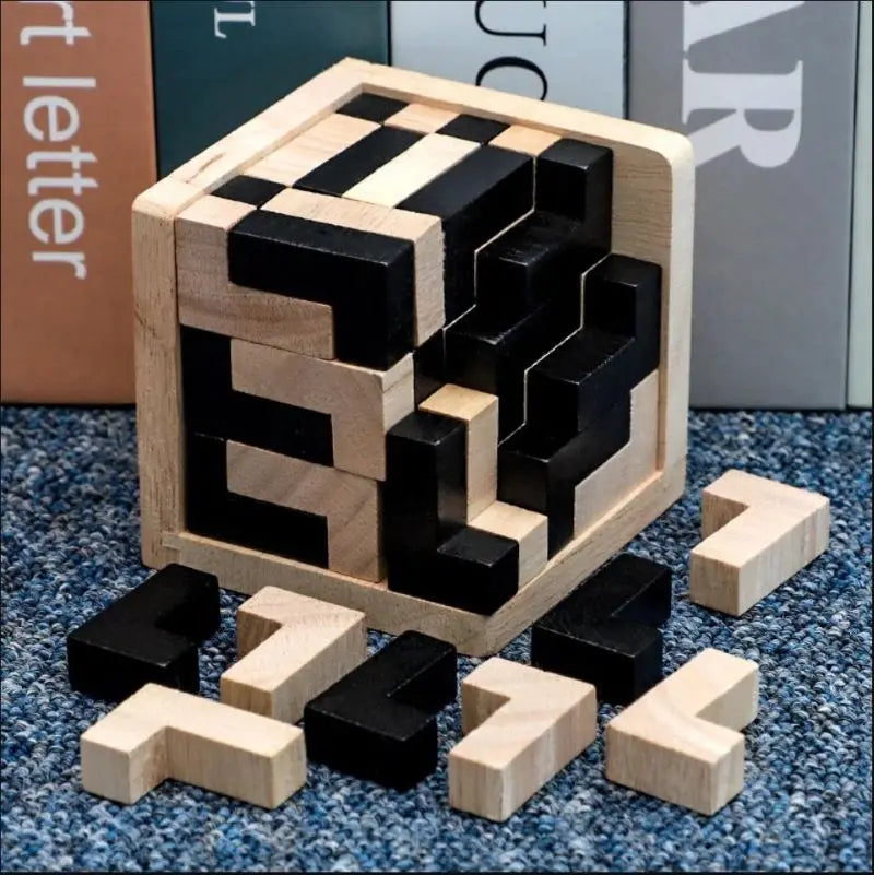Luban Logic Cube: 3D Wooden Puzzle for Bright Young Minds