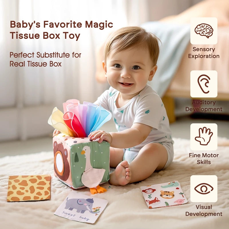 Tissue Treasure: Montessori Sensory Box for Curious Little Hands