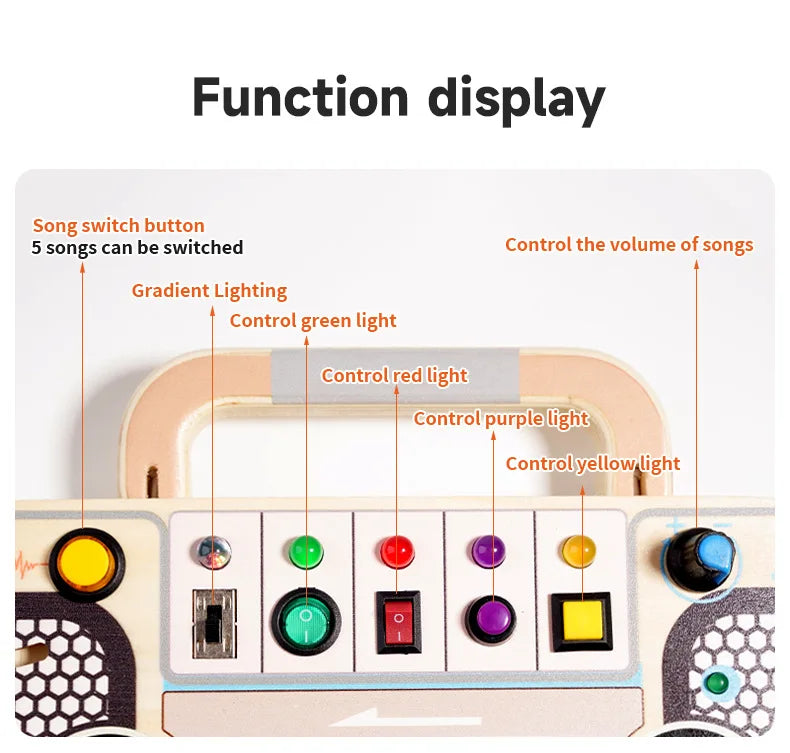 Sensory Toy Wooden Switch Board